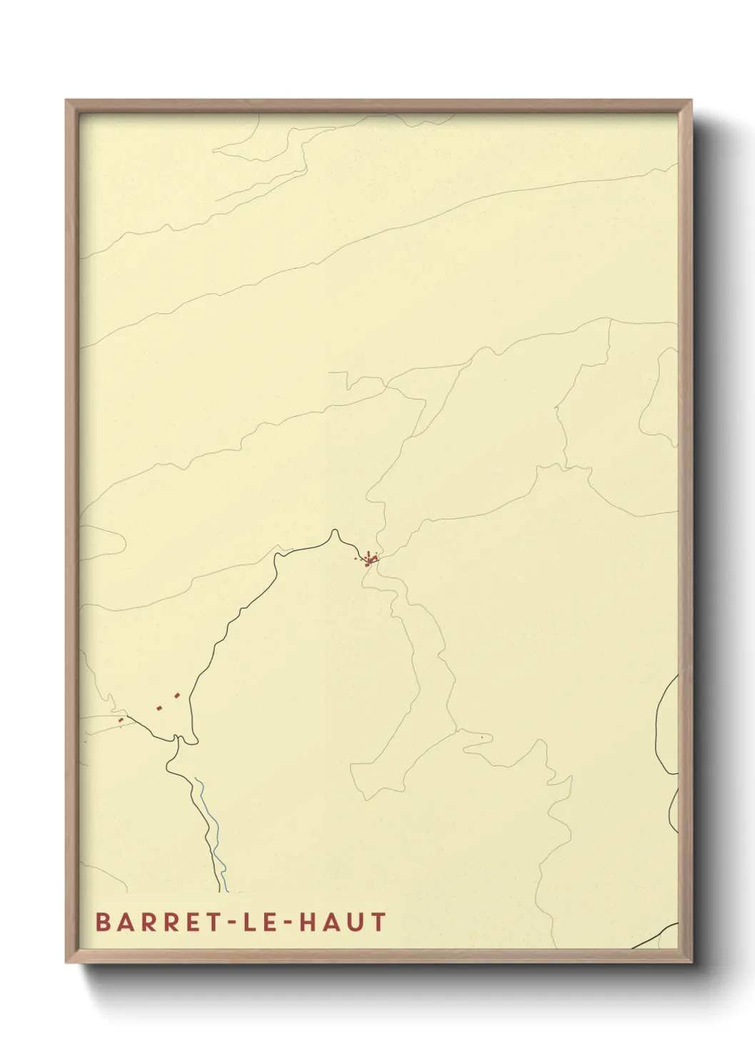 Un poster carteBarret-le-Haut