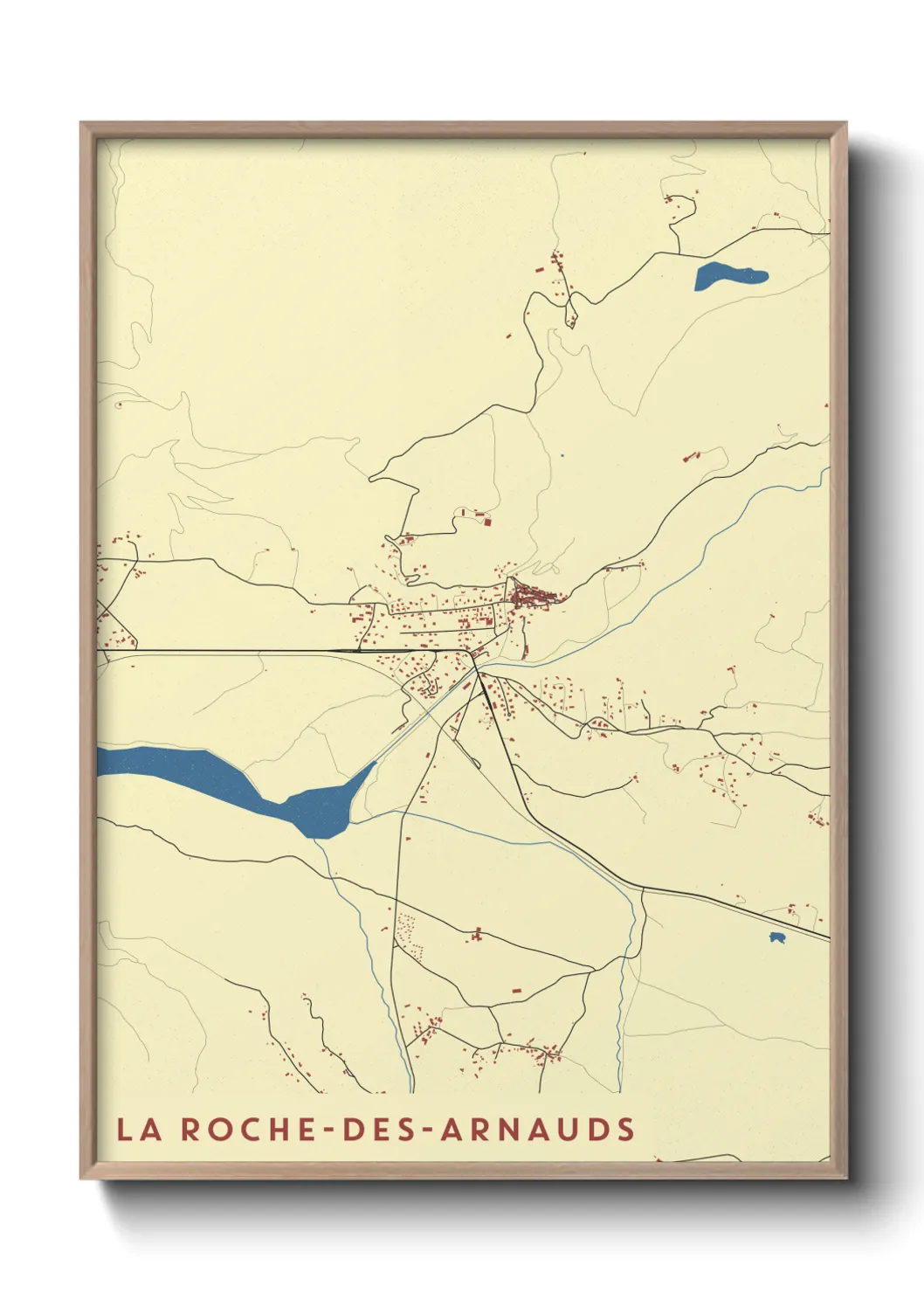 Une affiche de carte sur La Roche-des-Arnauds