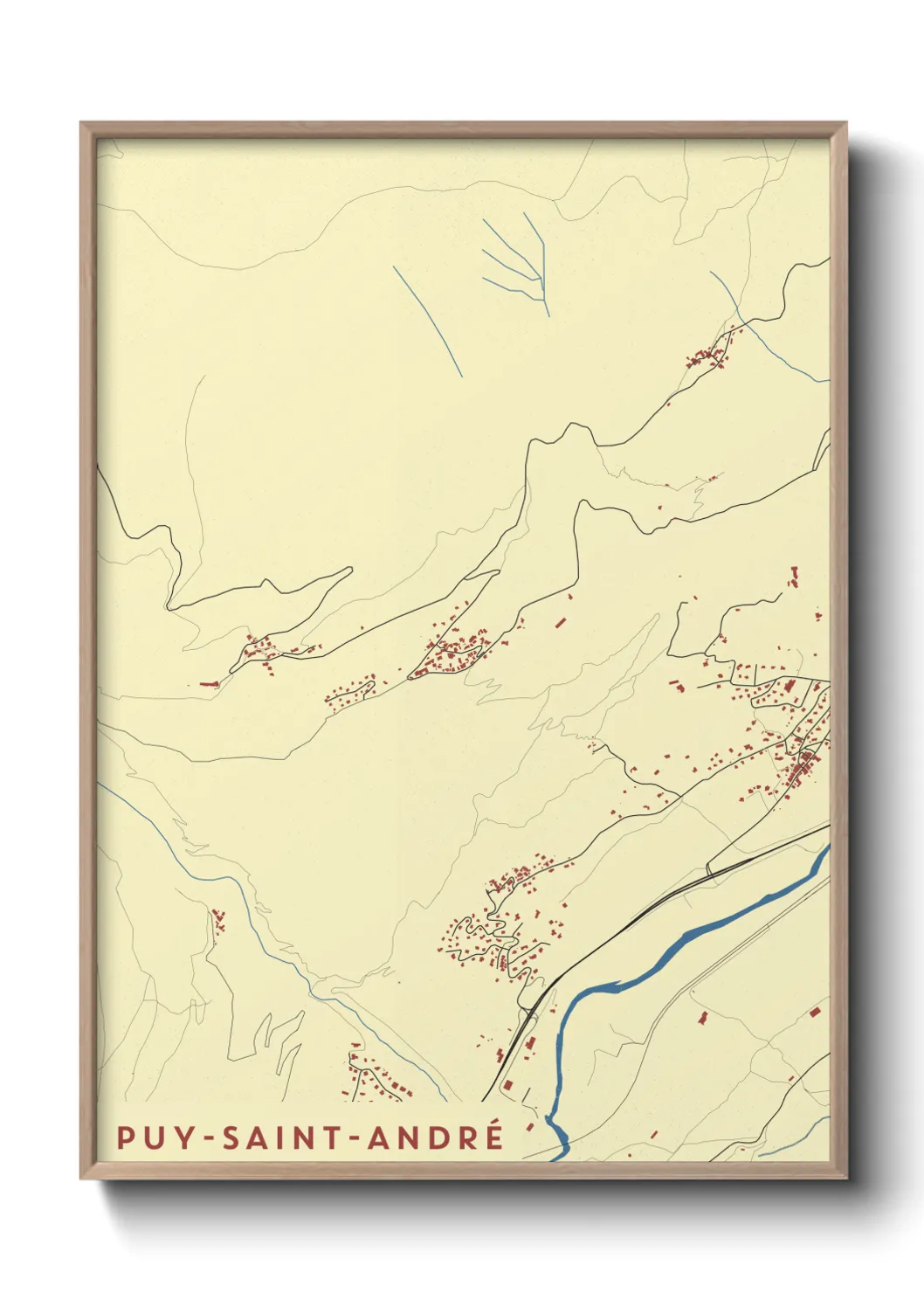 Un poster cartePuy-Saint-André