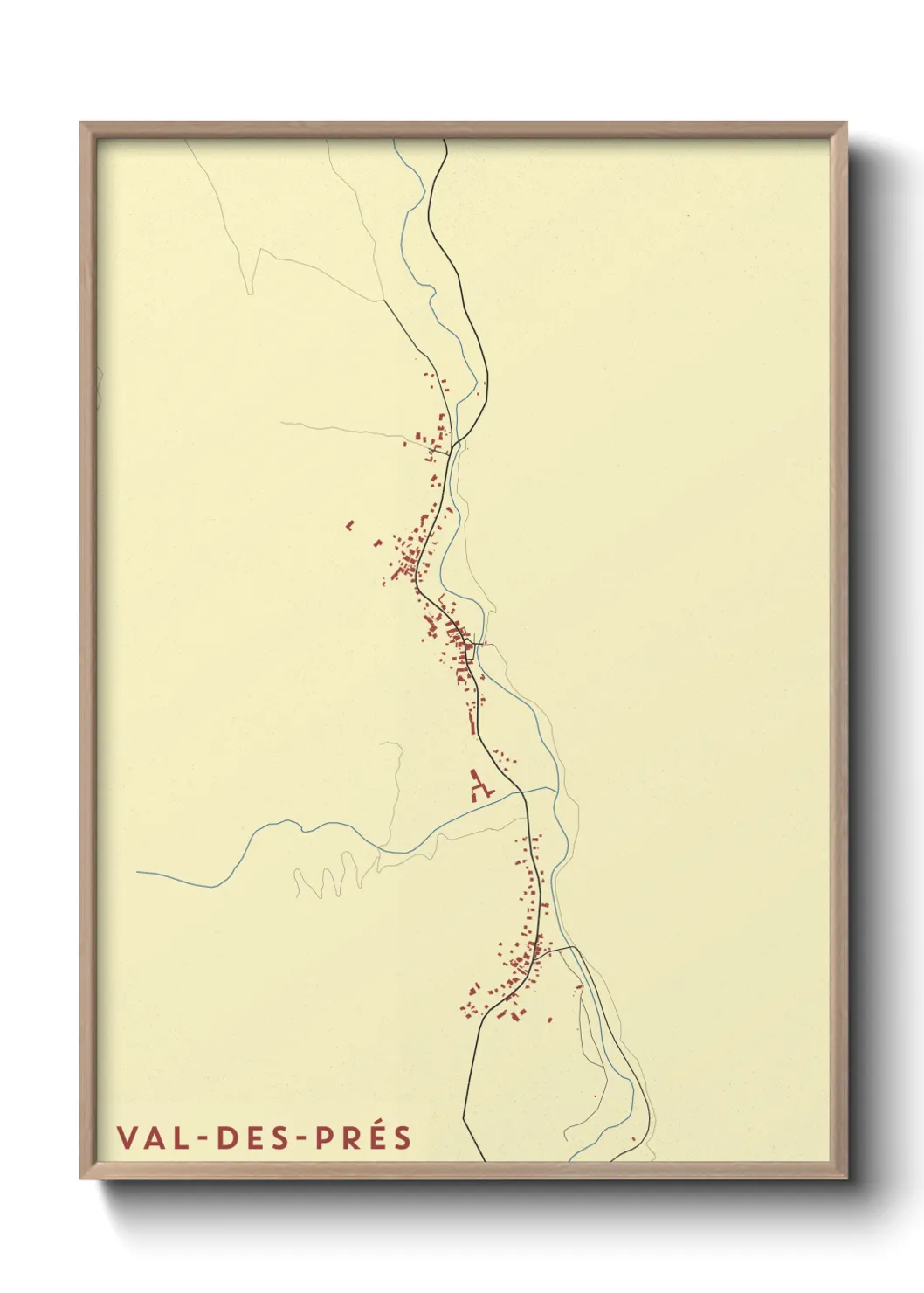 Un poster carteVal-des-Prés