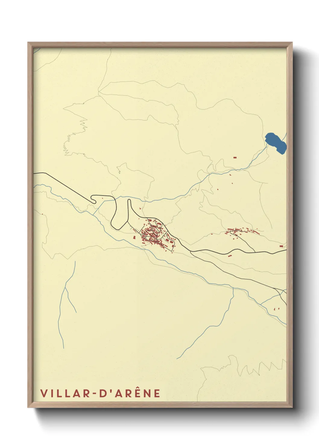 Un poster carteVillar-d'Arêne