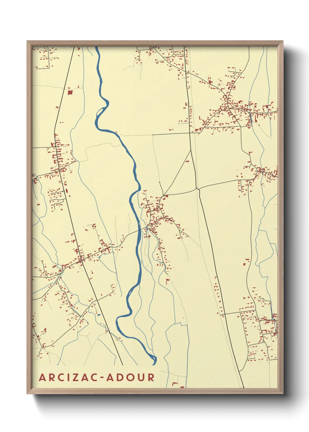 Un poster carteArcizac-Adour