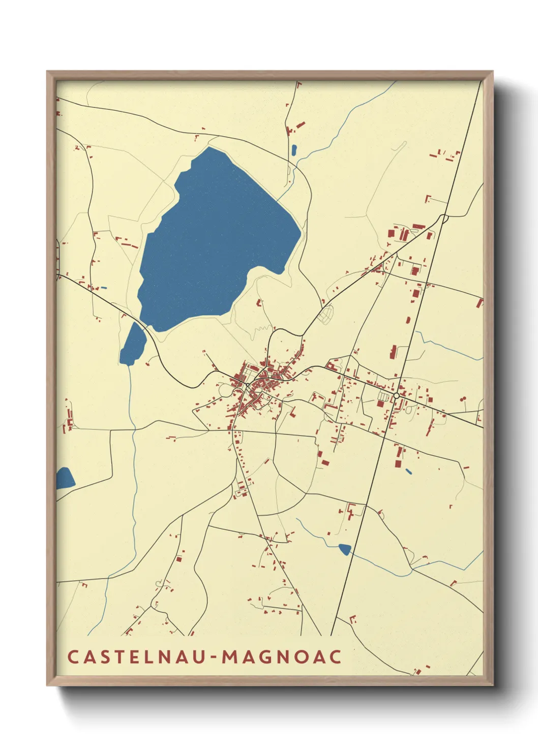 Un poster carteCastelnau-Magnoac