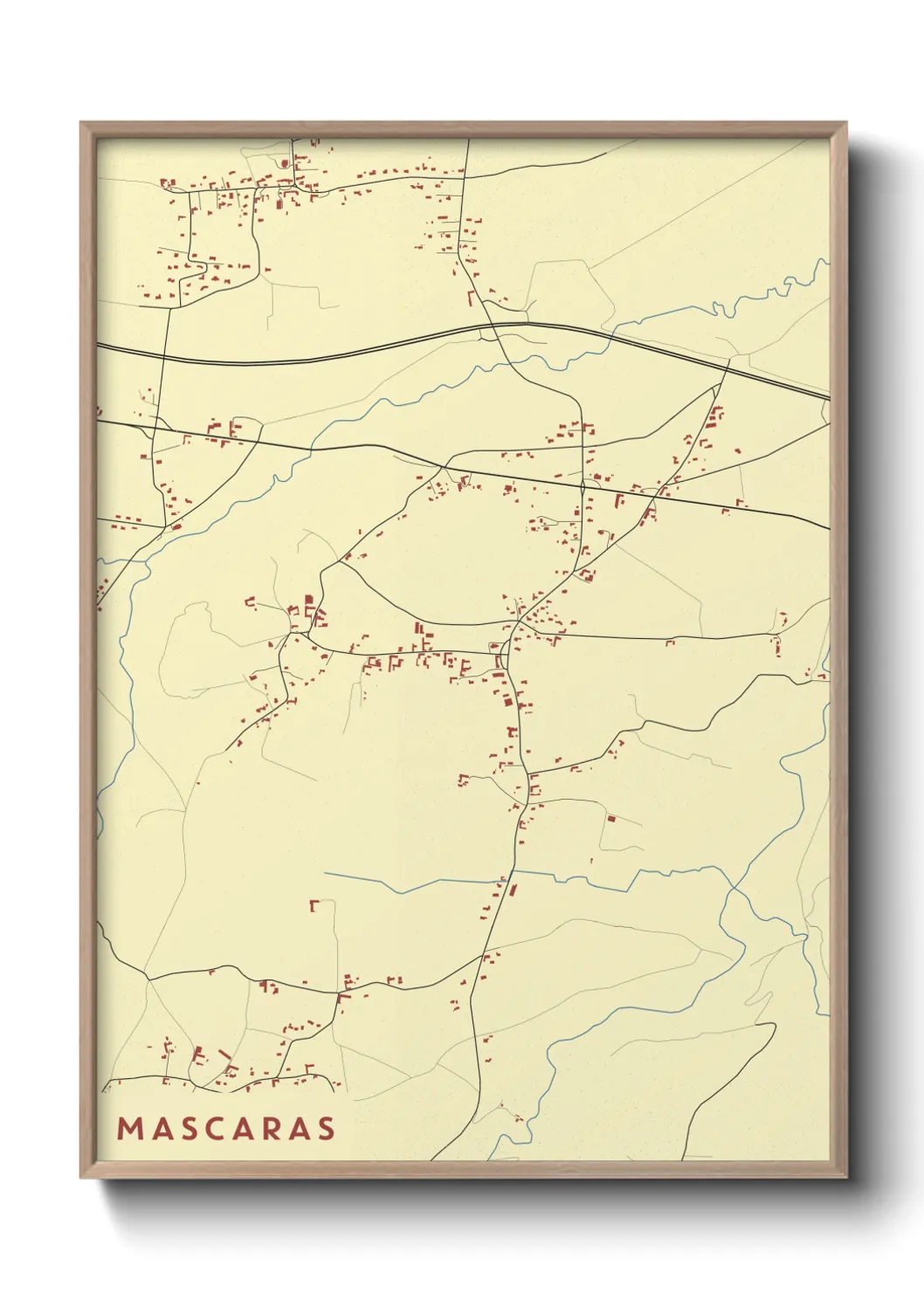 Une affiche de carte sur Mascaras
