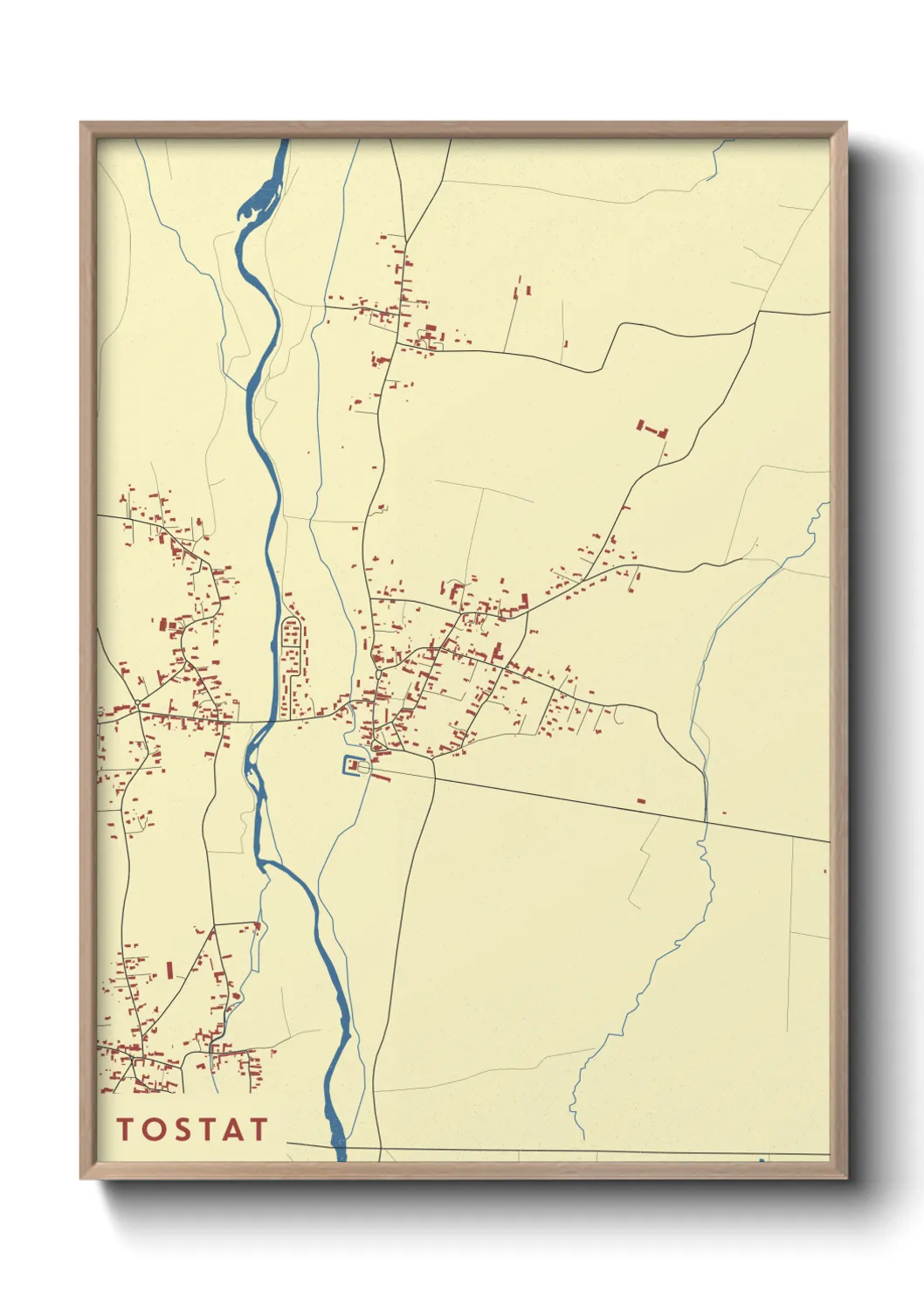 Une affiche de carte sur Tostat