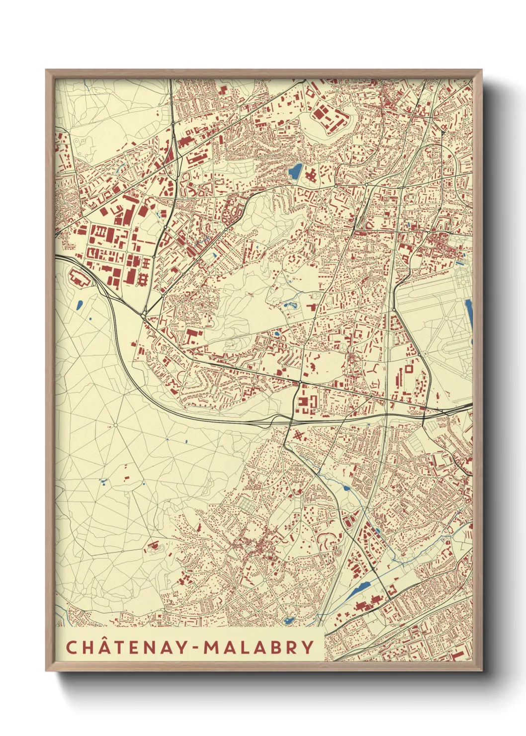 Un poster carteChâtenay-Malabry