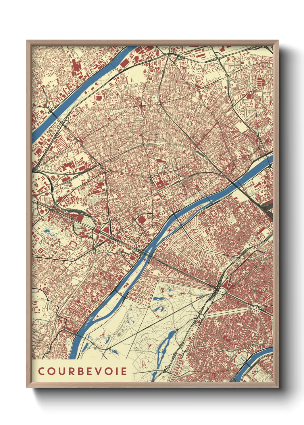 Un poster carteCourbevoie