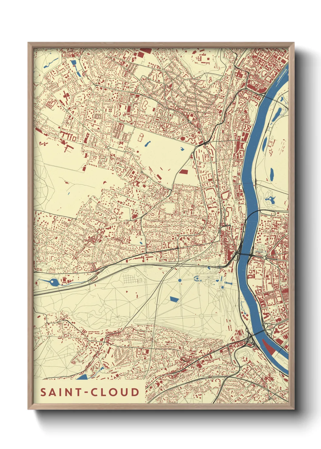 Un poster carteSaint-Cloud