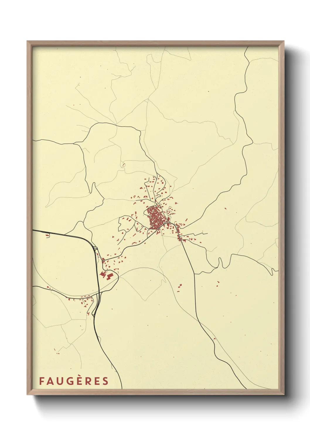 Un poster carteFaugères