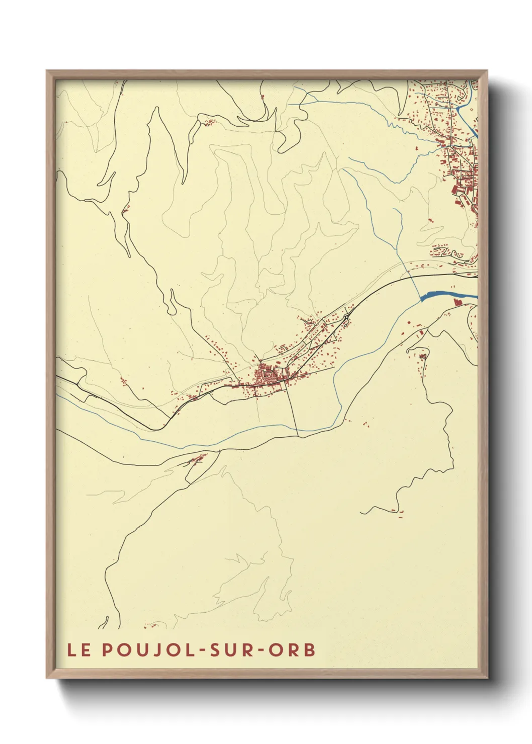 Un poster carteLe Poujol-sur-Orb