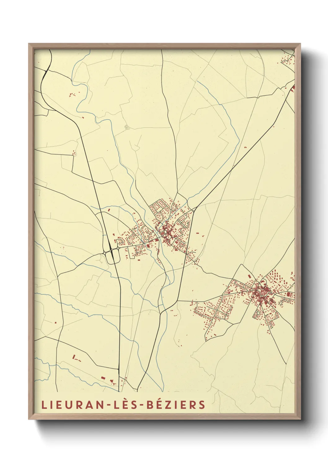 Un poster carteLieuran-lès-Béziers