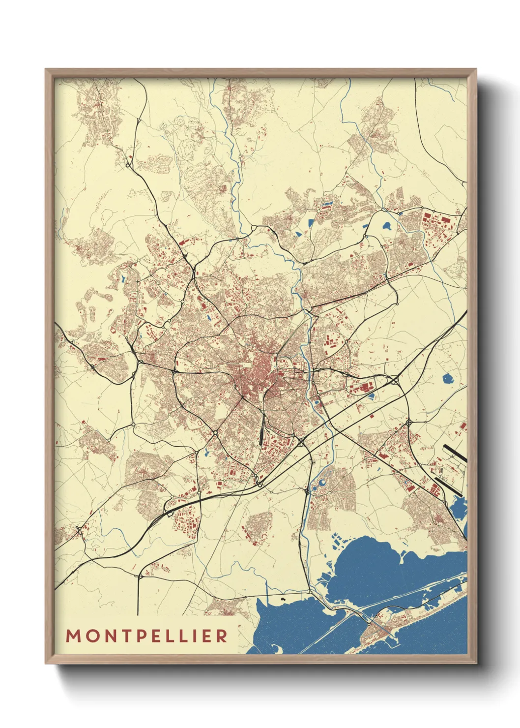 Un poster carteMontpellier