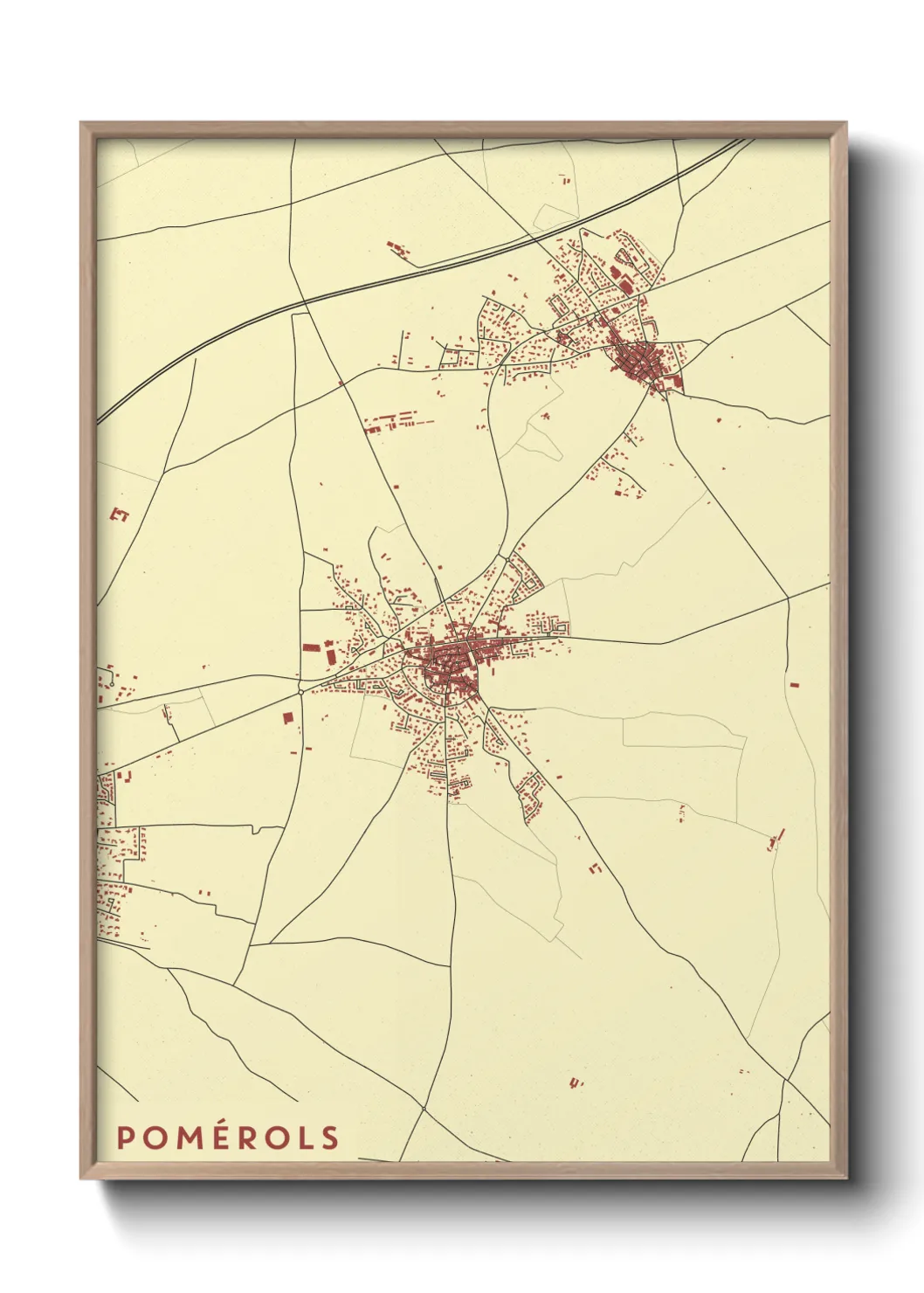 Un poster cartePomérols