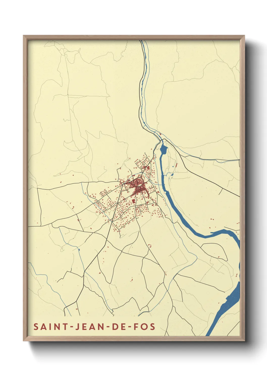 Un poster carteSaint-Jean-de-Fos