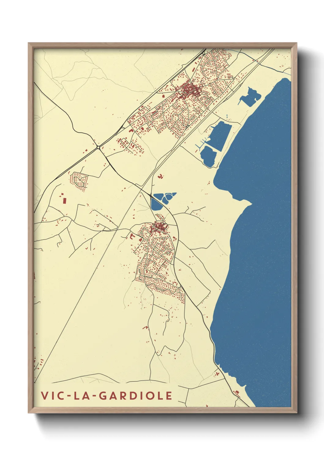 Un poster carteVic-la-Gardiole