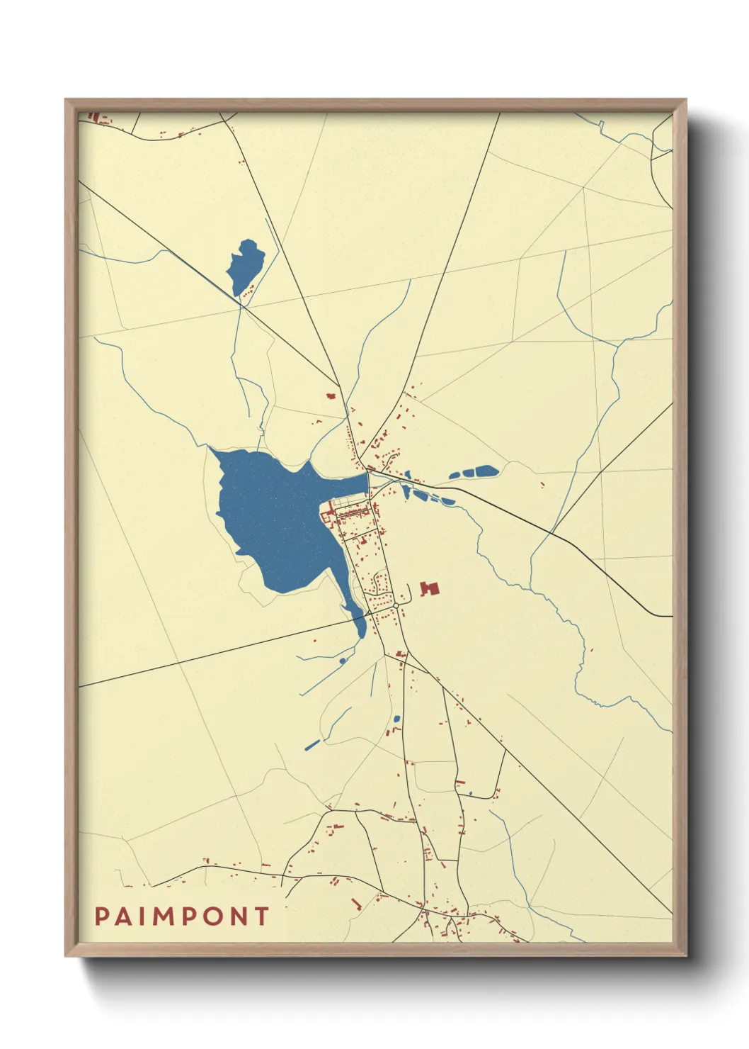 Une affiche de carte sur Paimpont