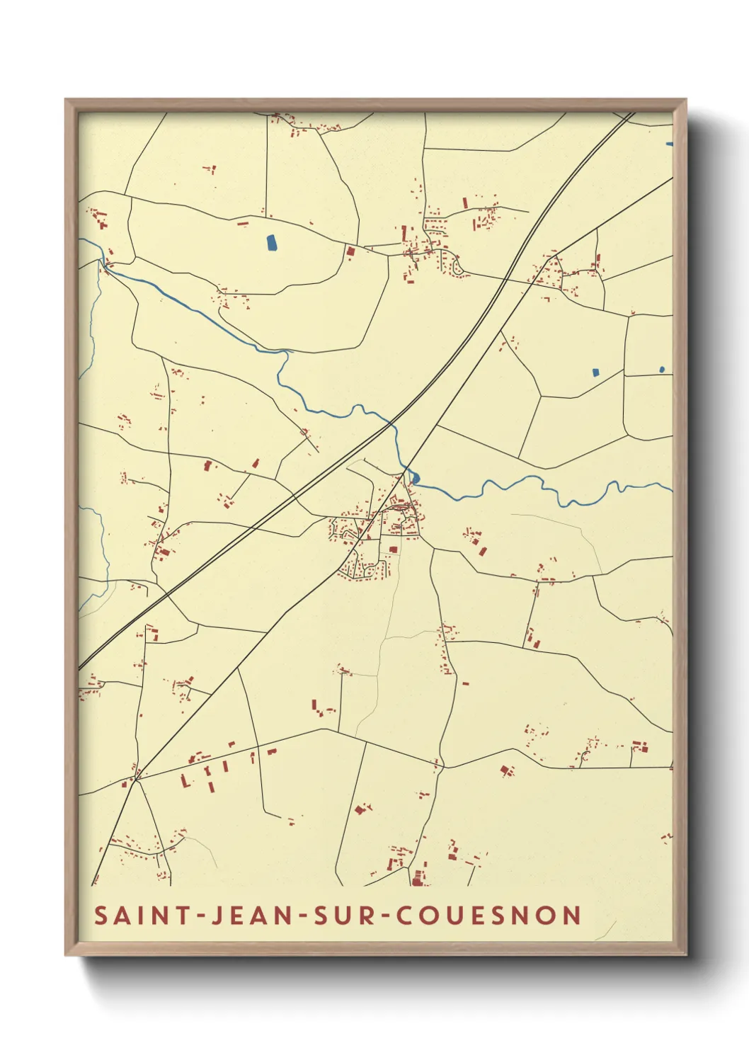 Un poster carteSaint-Jean-sur-Couesnon