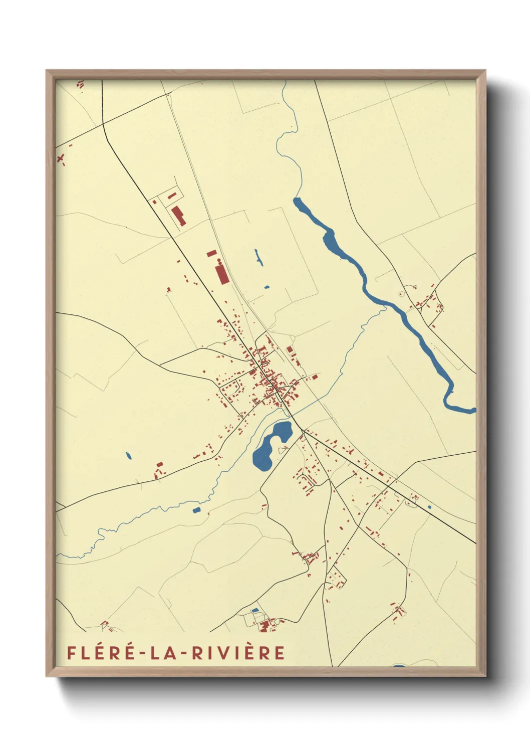 Un poster carteFléré-la-Rivière