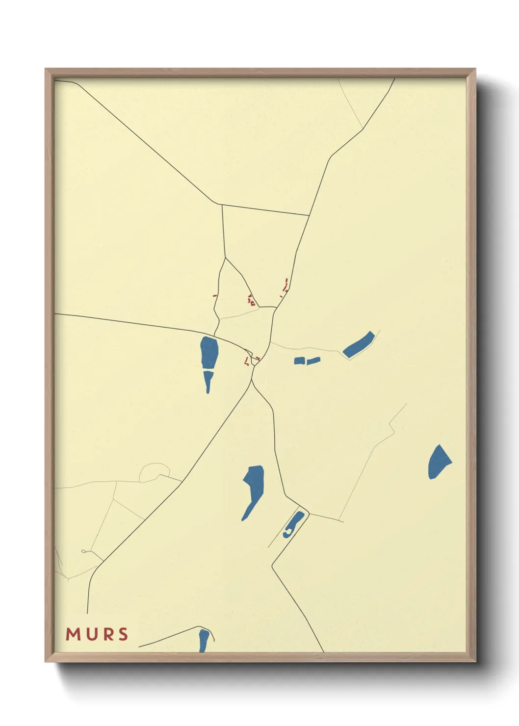 Une affiche de carte sur Murs