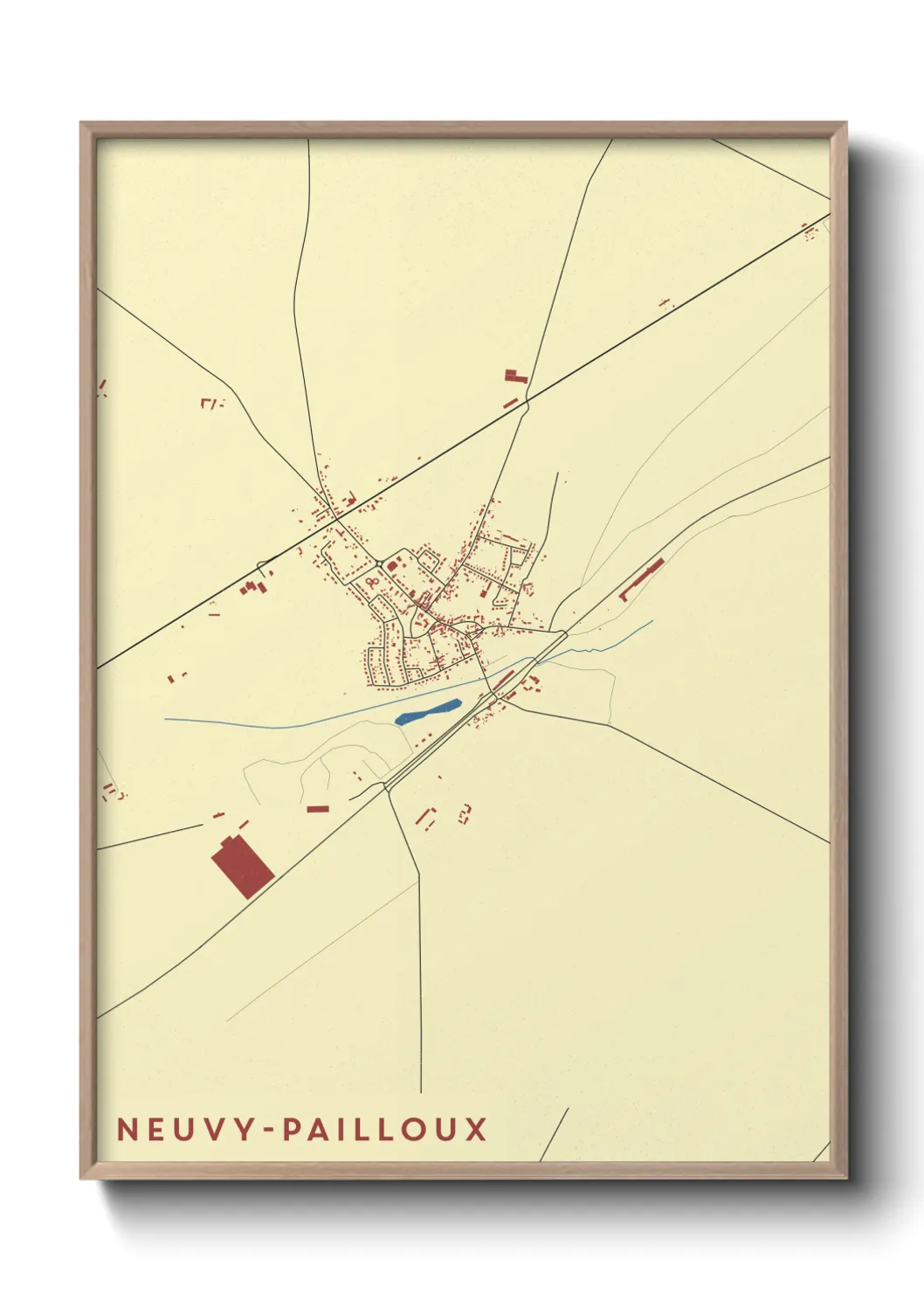 Un poster carteNeuvy-Pailloux