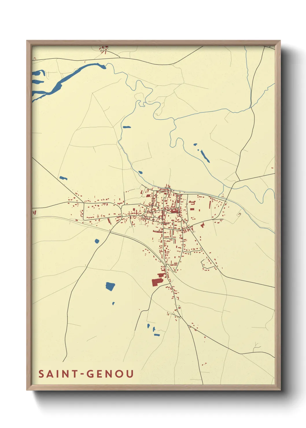 Un poster carteSaint-Genou