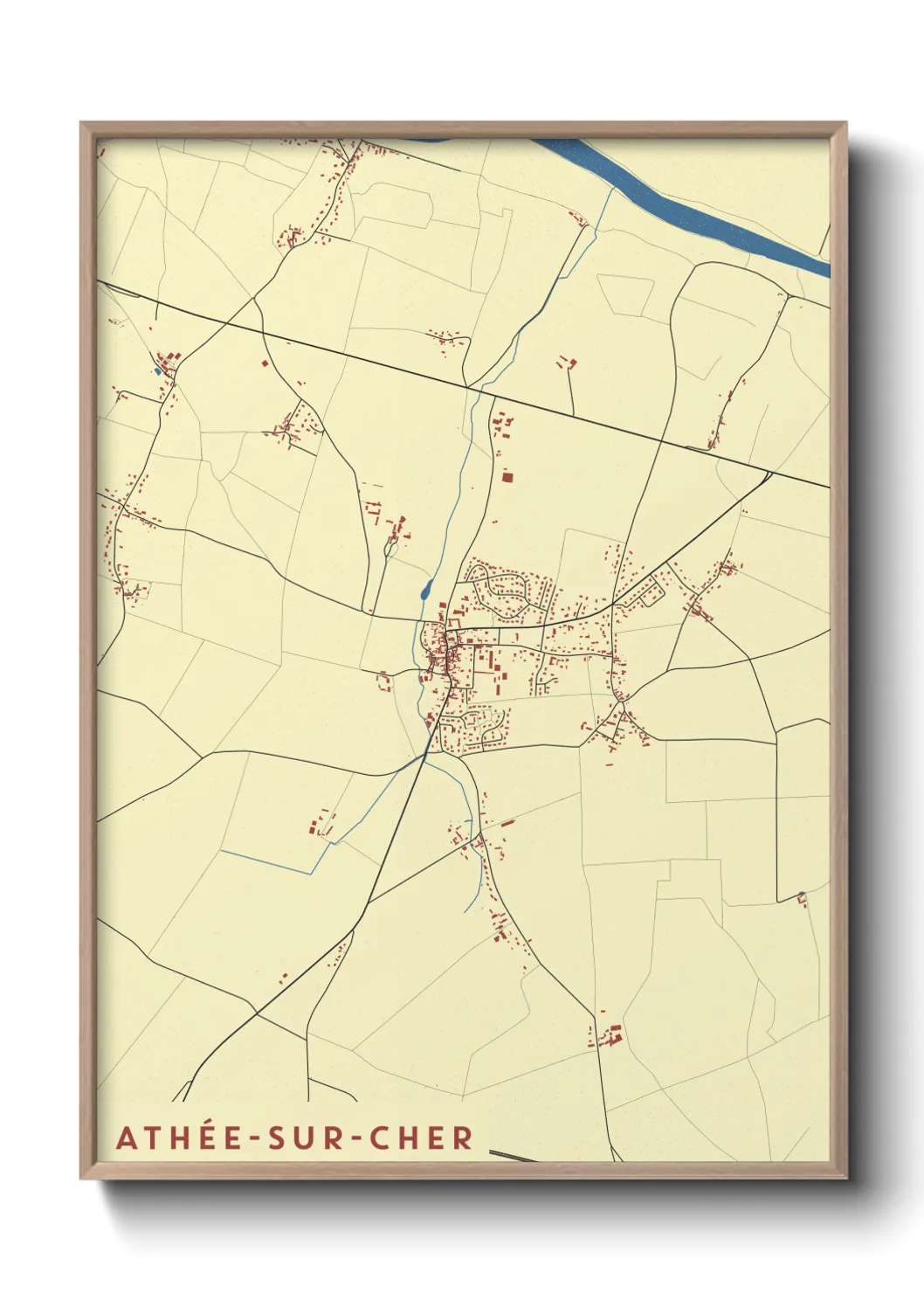 Un poster carteAthée-sur-Cher