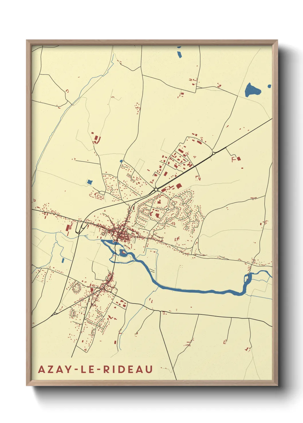 Un poster carteAzay-le-Rideau