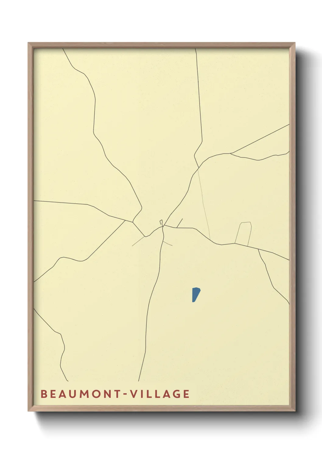 Un poster carteBeaumont-Village