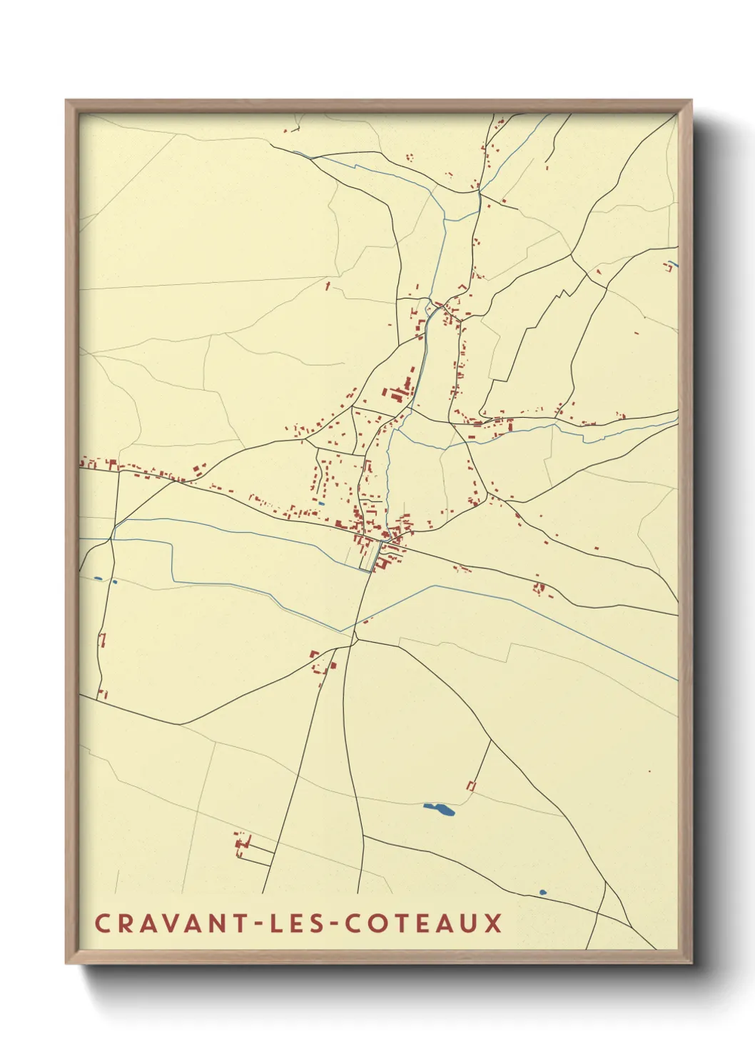 Un poster carteCravant-les-Coteaux