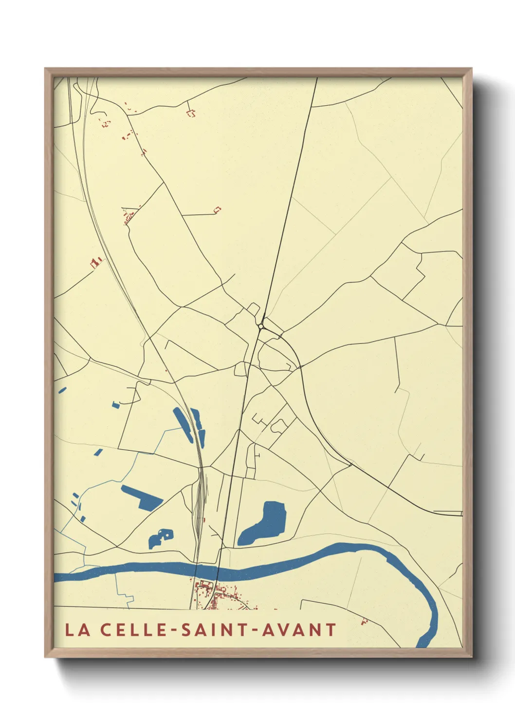 Un poster carteLa Celle-Saint-Avant