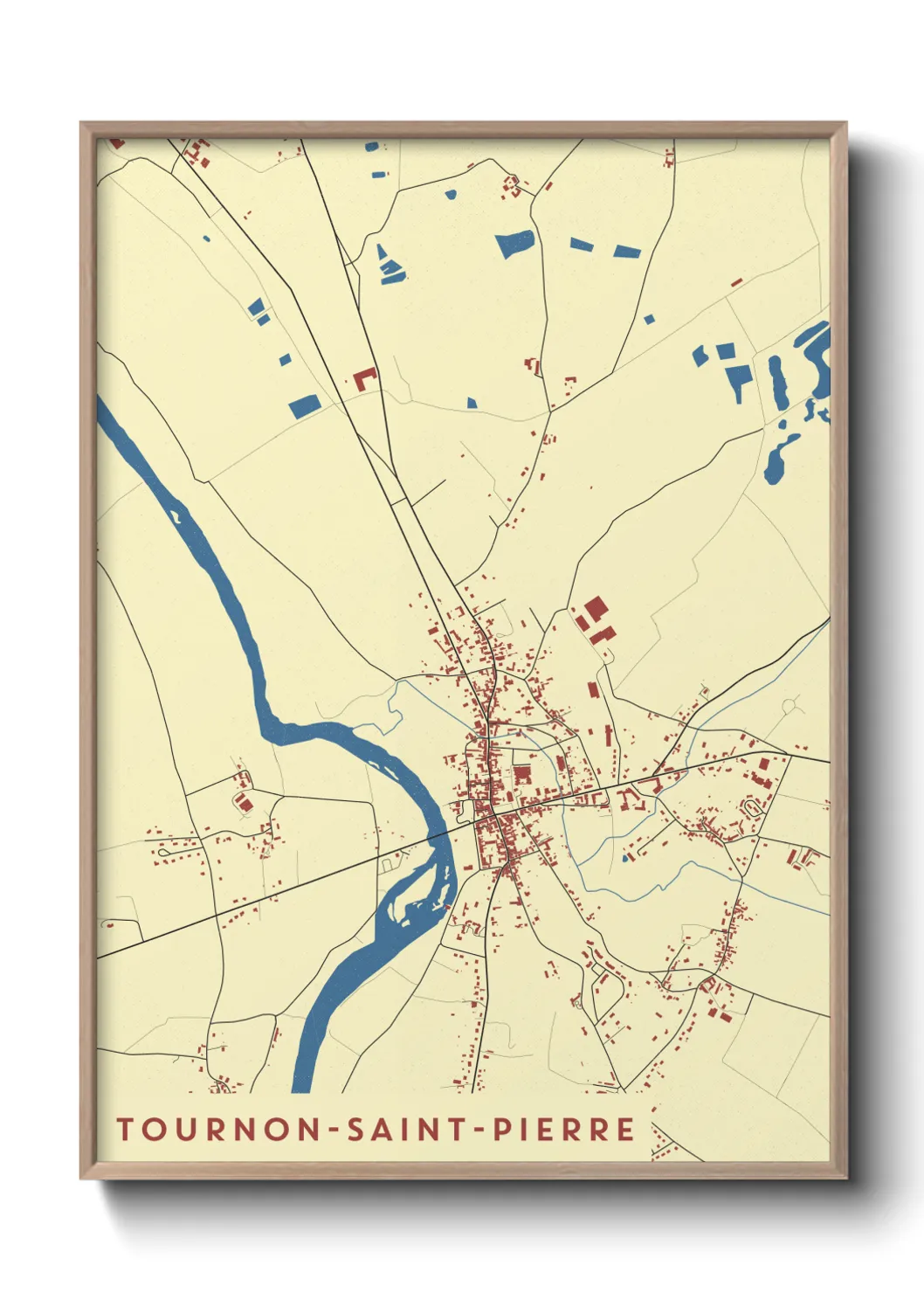 Un poster carteTournon-Saint-Pierre