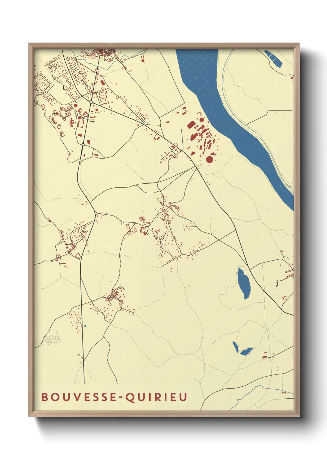 Un poster carteBouvesse-Quirieu
