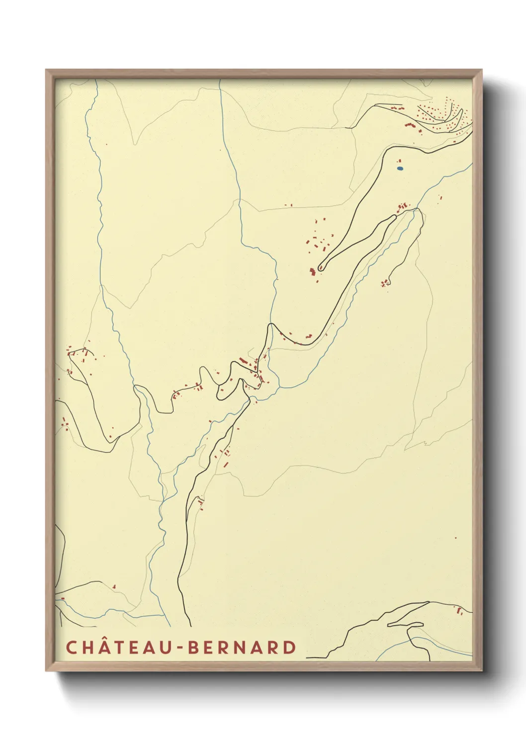 Un poster carteChâteau-Bernard