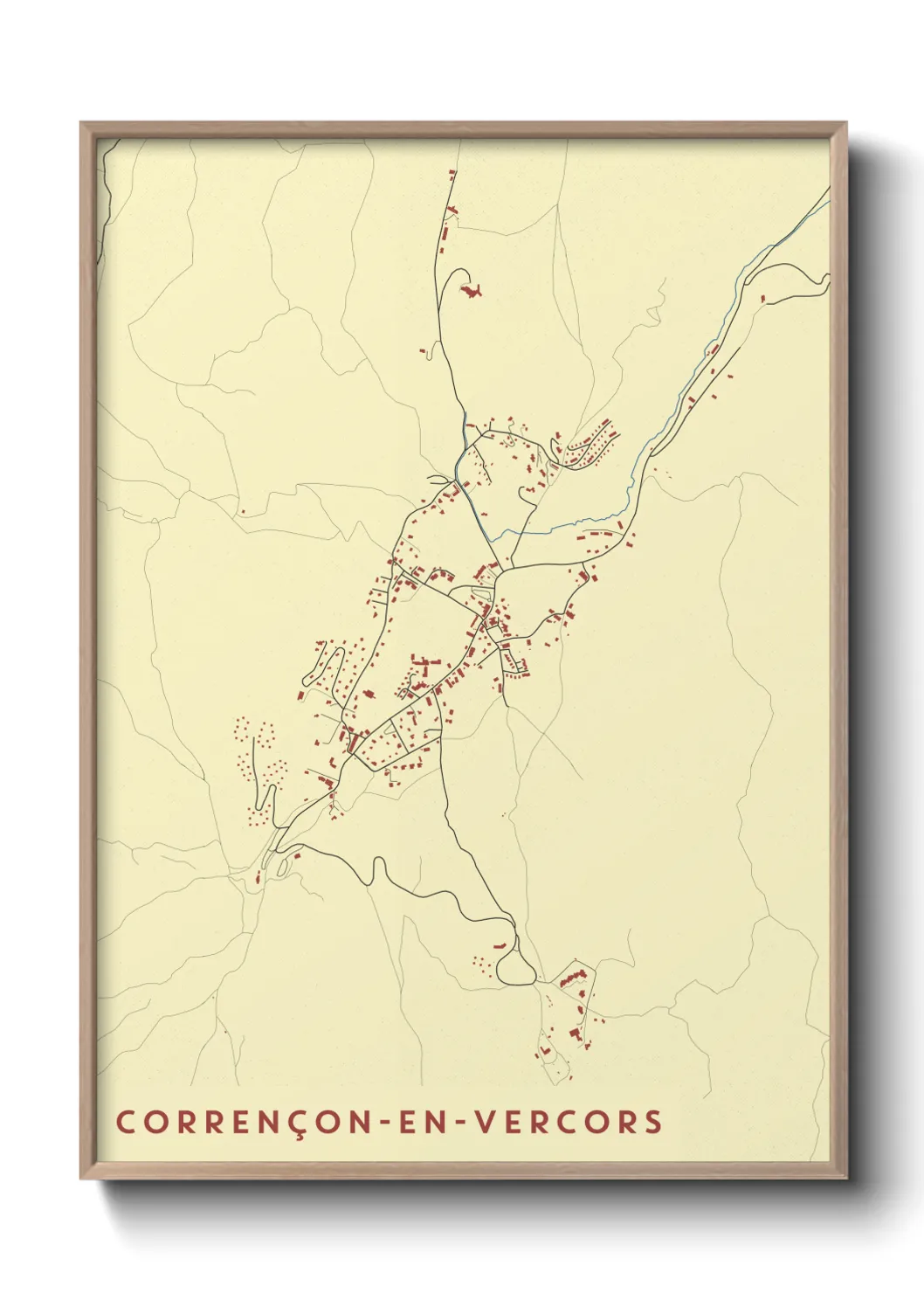 Un poster carteCorrençon-en-Vercors