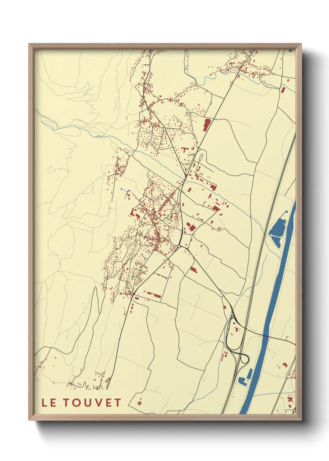 Un poster carteLe Touvet