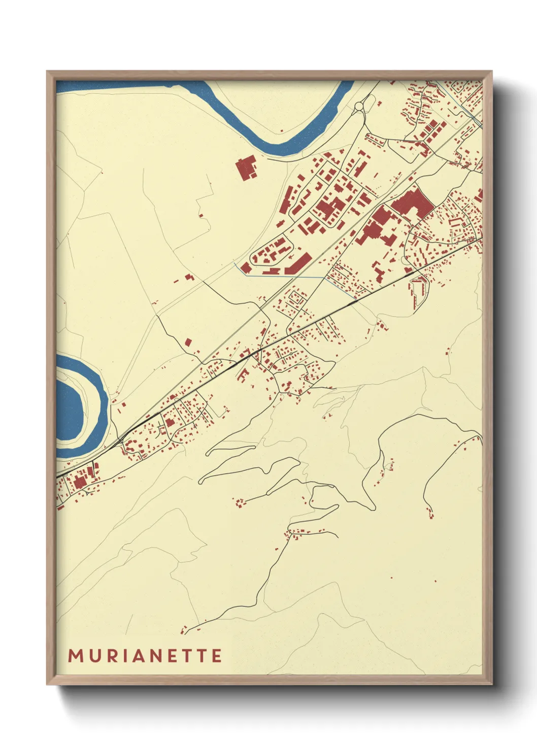 Une affiche de carte sur Murianette