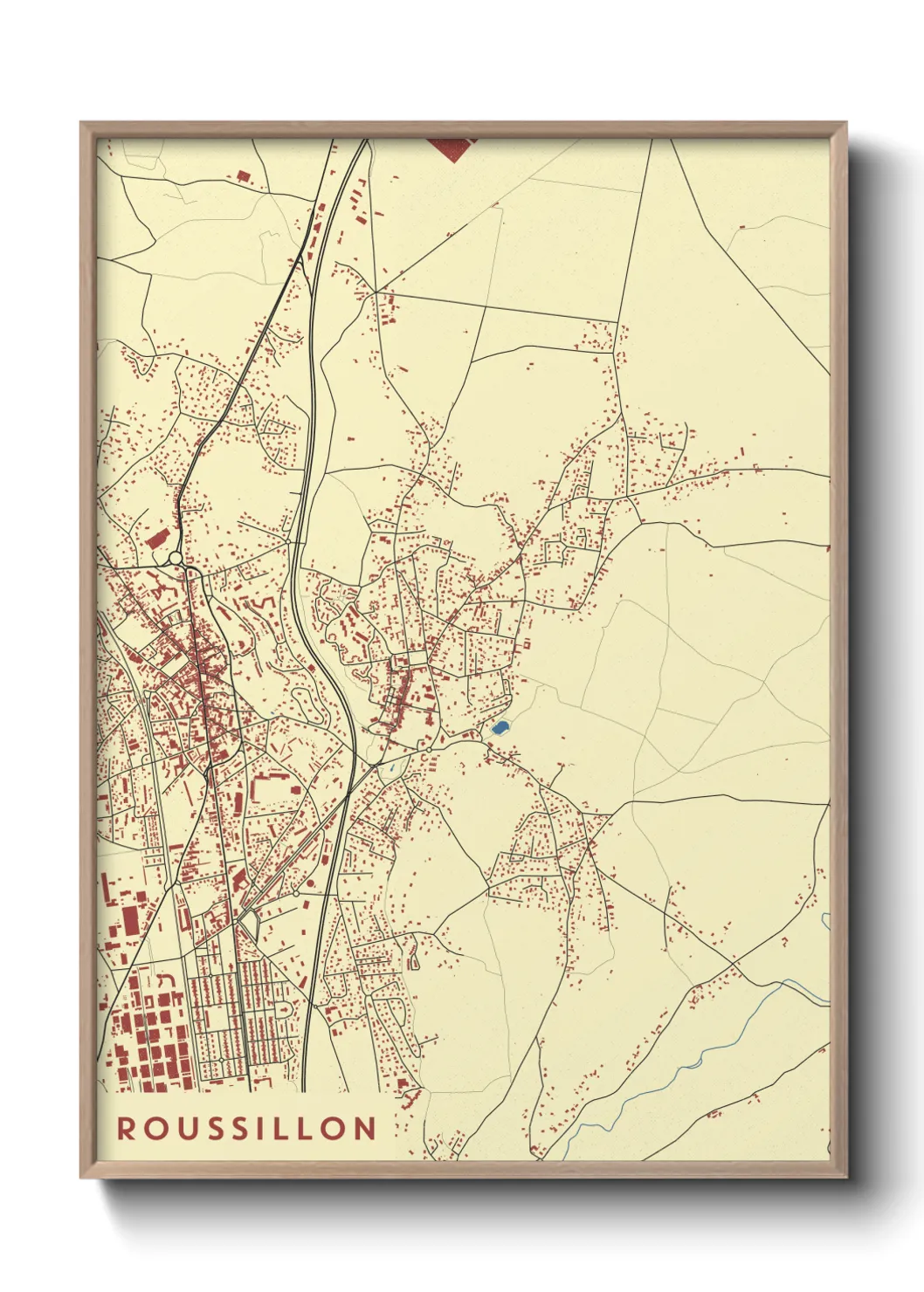 Un poster carteRoussillon