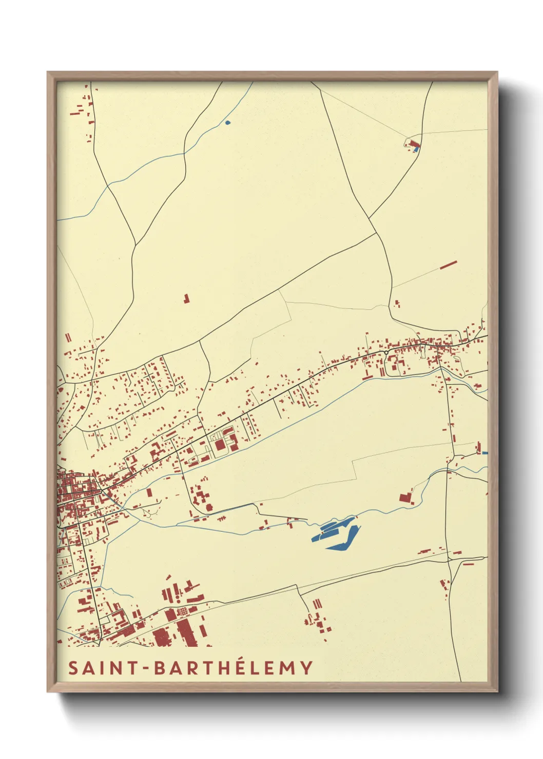 Un poster carteSaint-Barthélemy