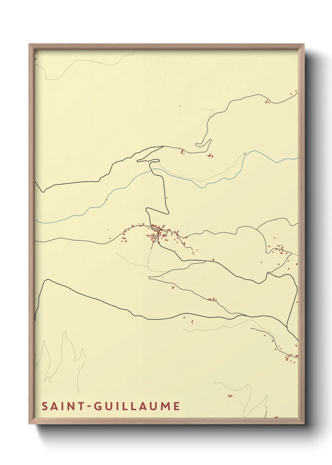 Un poster carteSaint-Guillaume