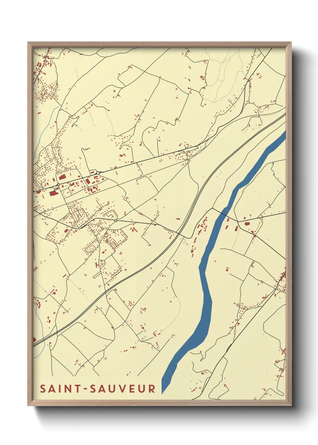 Un poster carteSaint-Sauveur