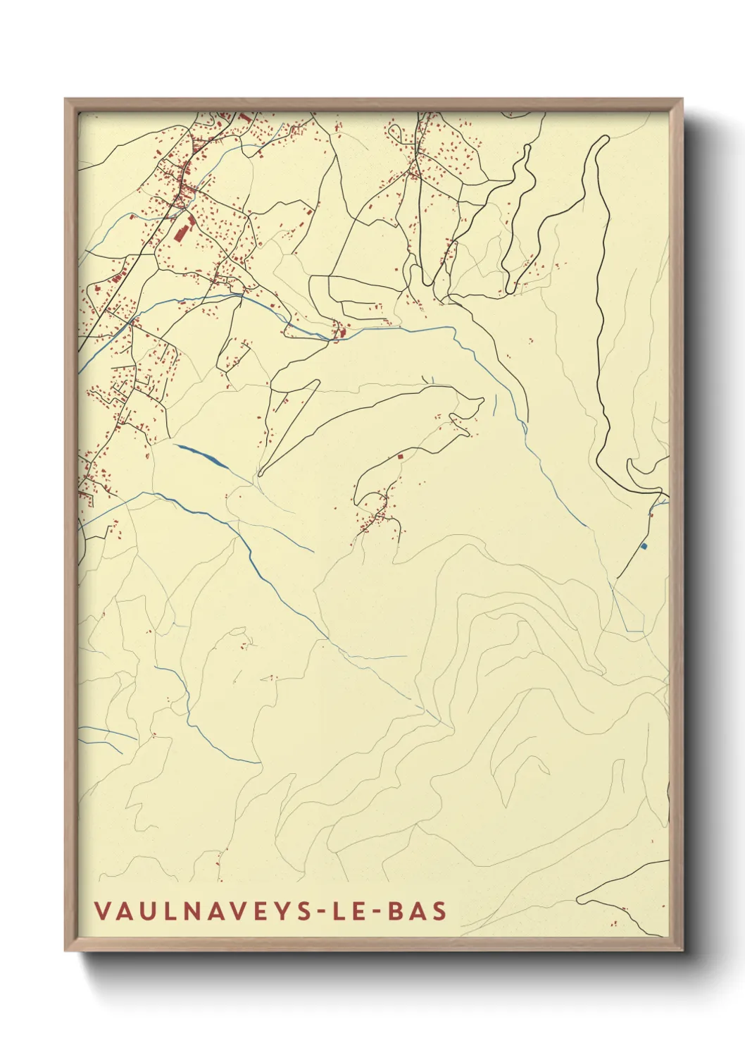 Un poster carteVaulnaveys-le-Bas