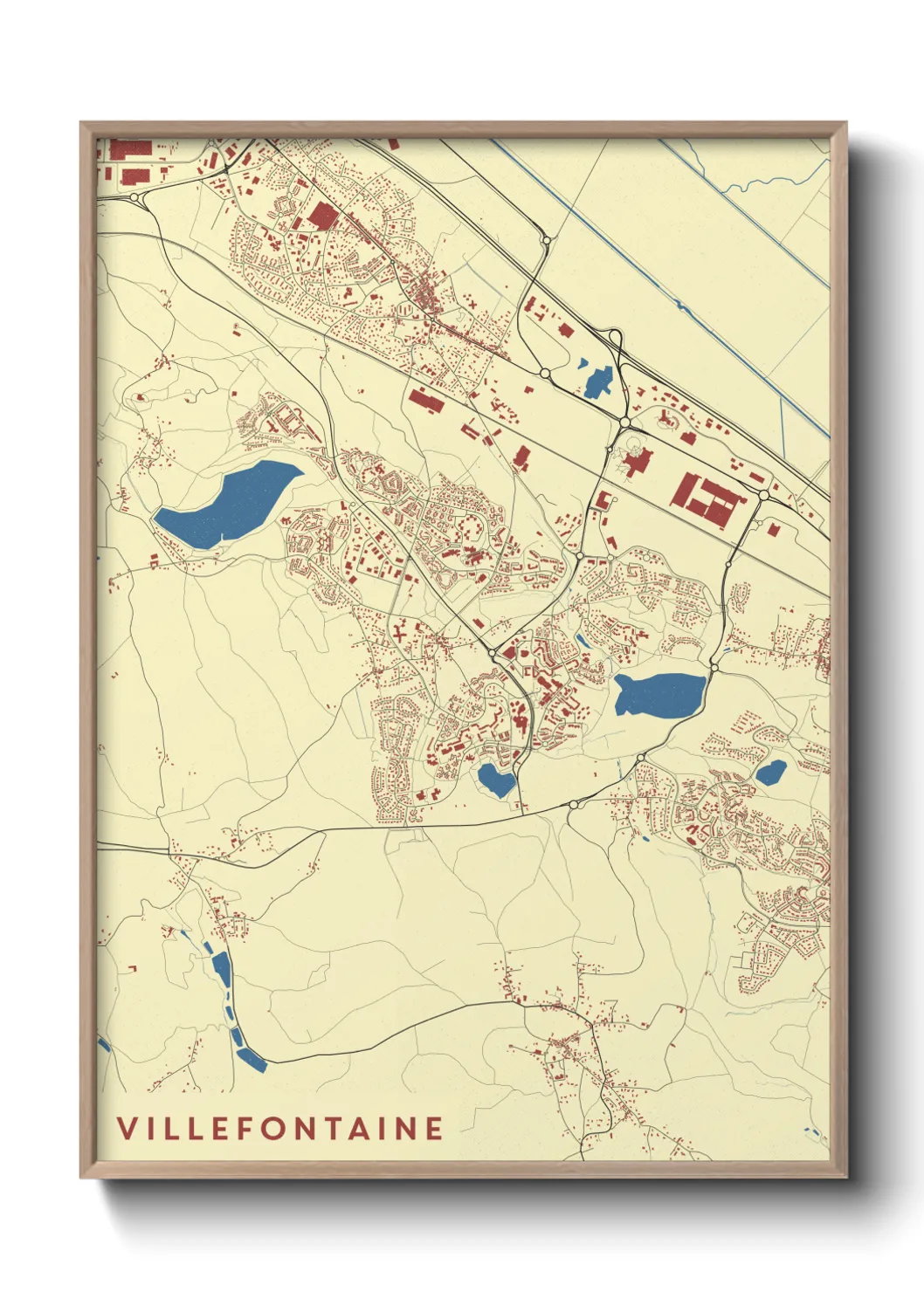 Un poster carteVillefontaine