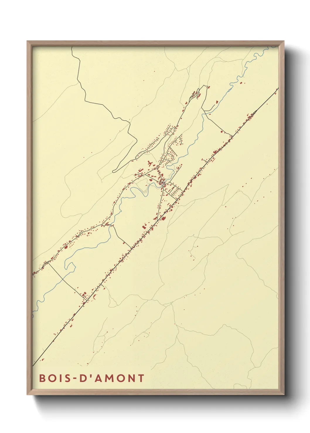 Un poster carteBois-d'Amont