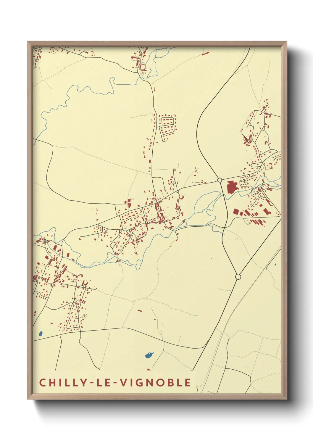Un poster carteChilly-le-Vignoble