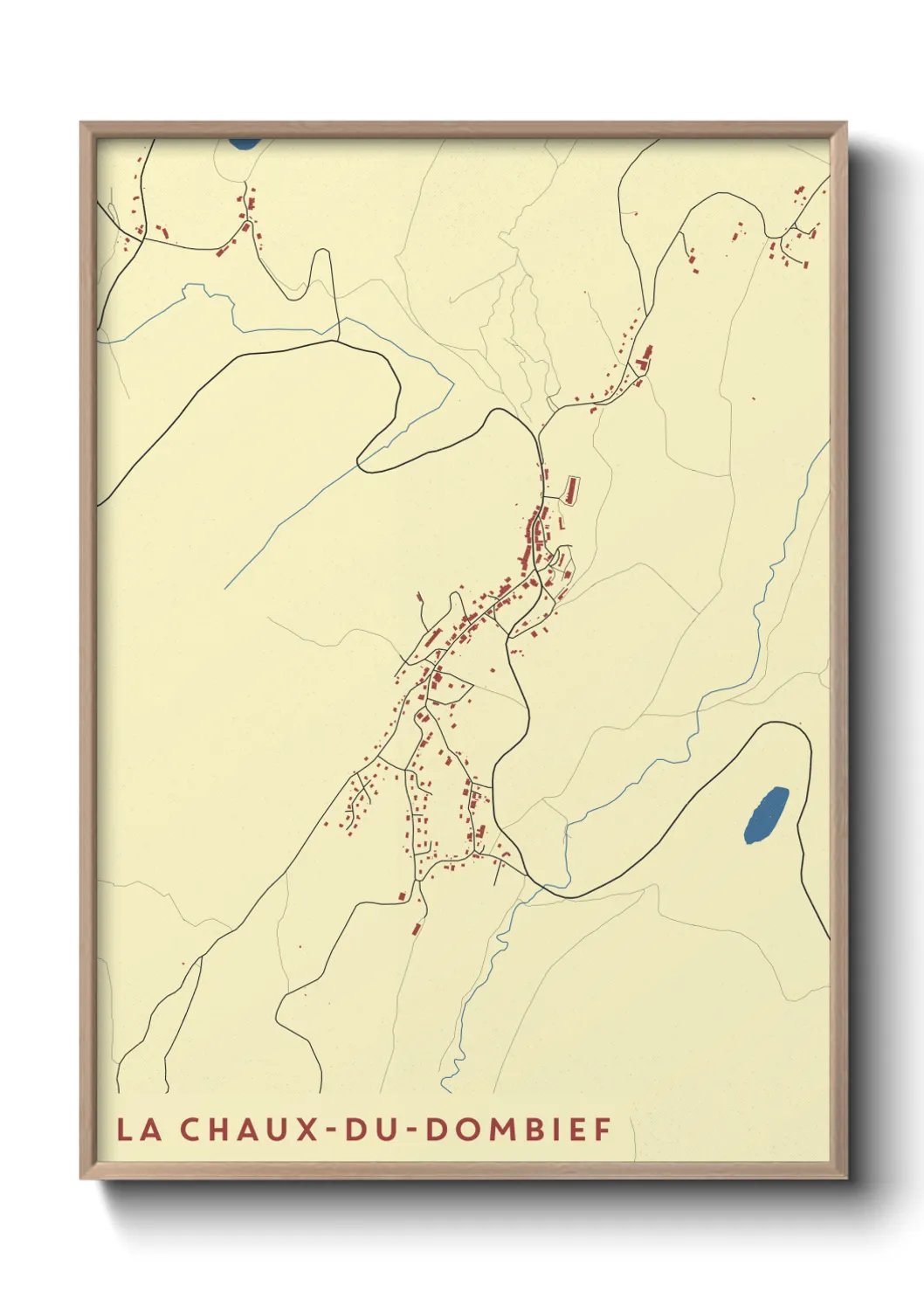 Un poster carteLa Chaux-du-Dombief