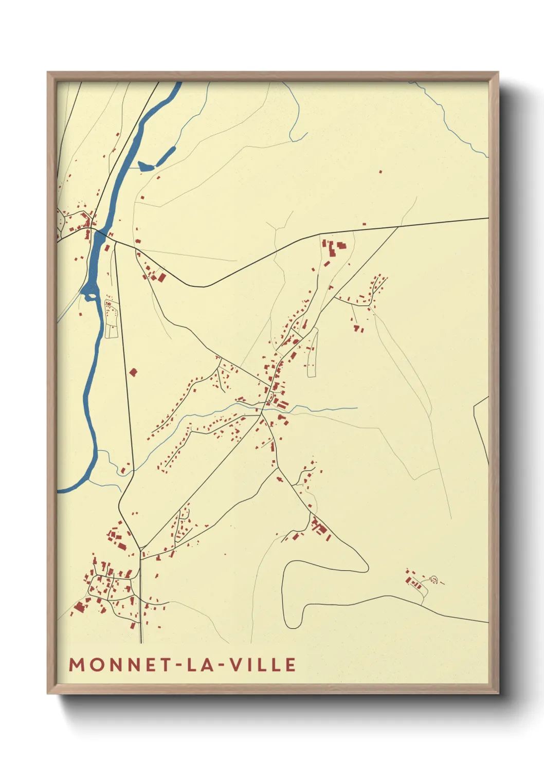 Un poster carteMonnet-la-Ville
