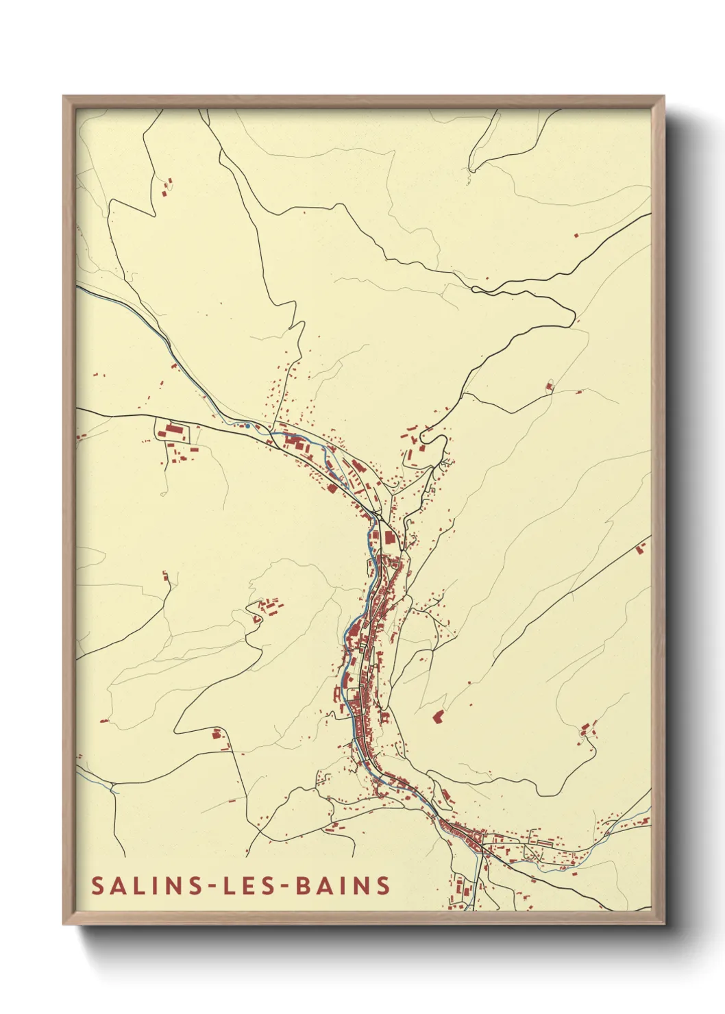 Un poster carteSalins-les-Bains