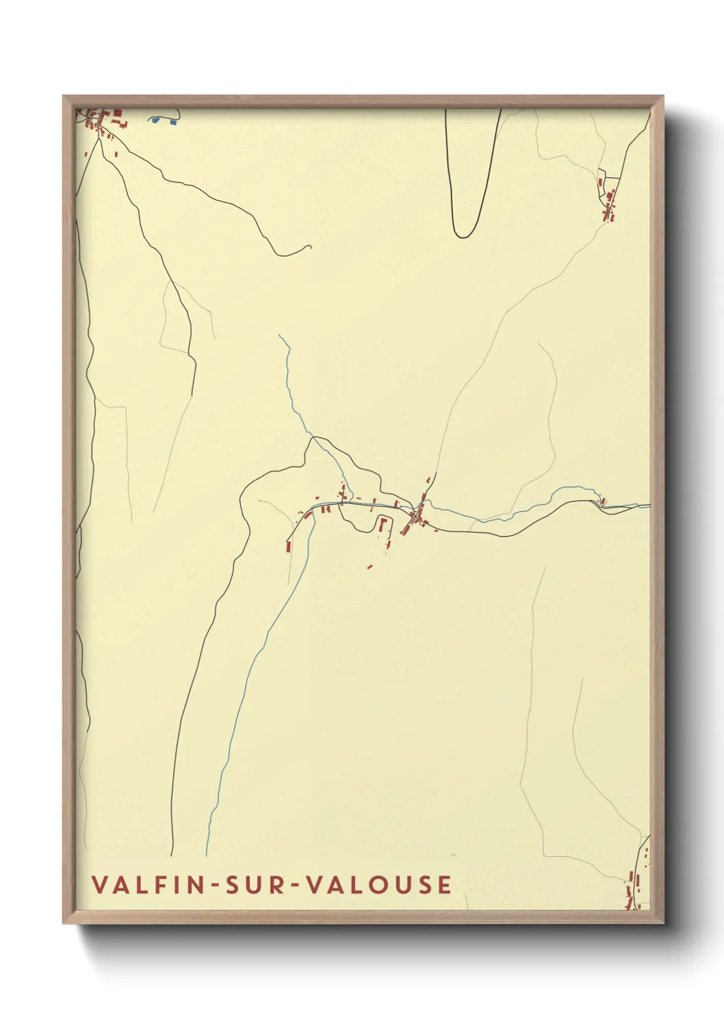 Un poster carteValfin-sur-Valouse