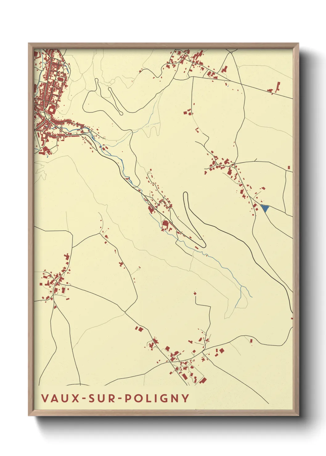 Un poster carteVaux-sur-Poligny