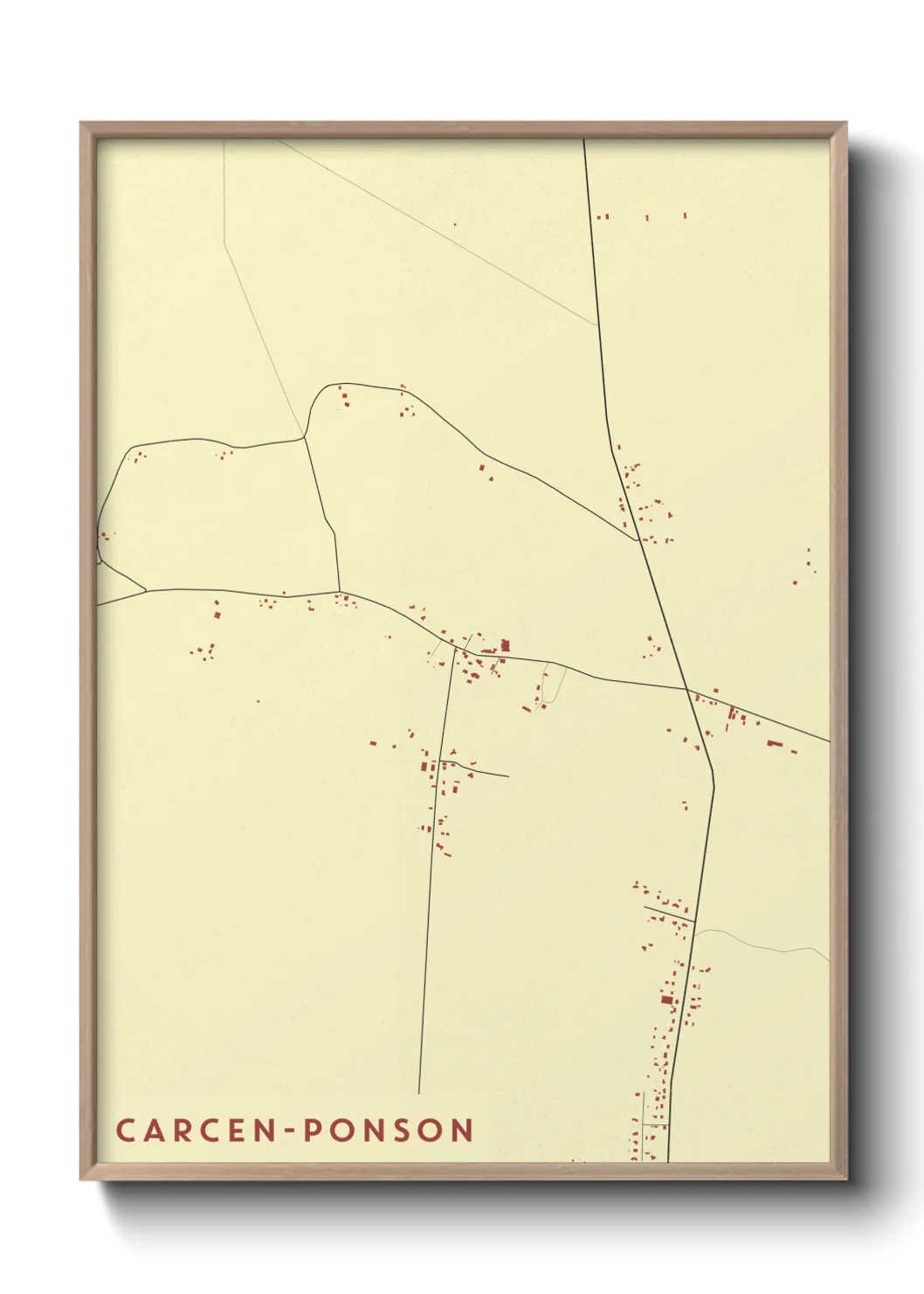 Un poster carteCarcen-Ponson